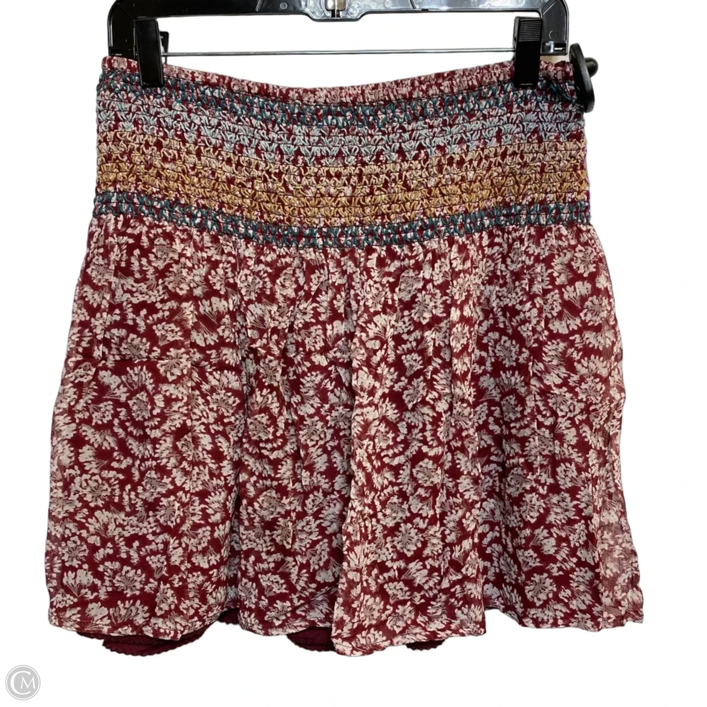 Skirt Mini & Short By Maeve In Red & White, Size: S