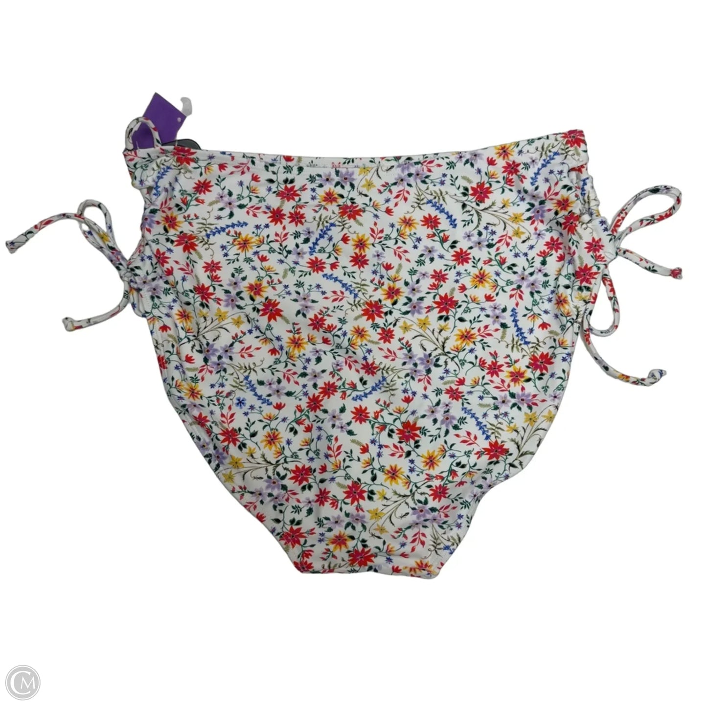 Swimsuit Bottom By Time And Tru In Floral Print, Size: Xl