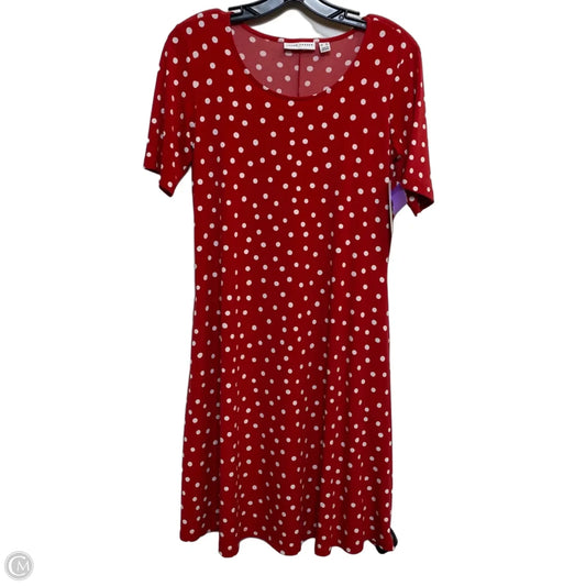 Dress Casual Short By Susan Graver In Red & White, Size: Xsp
