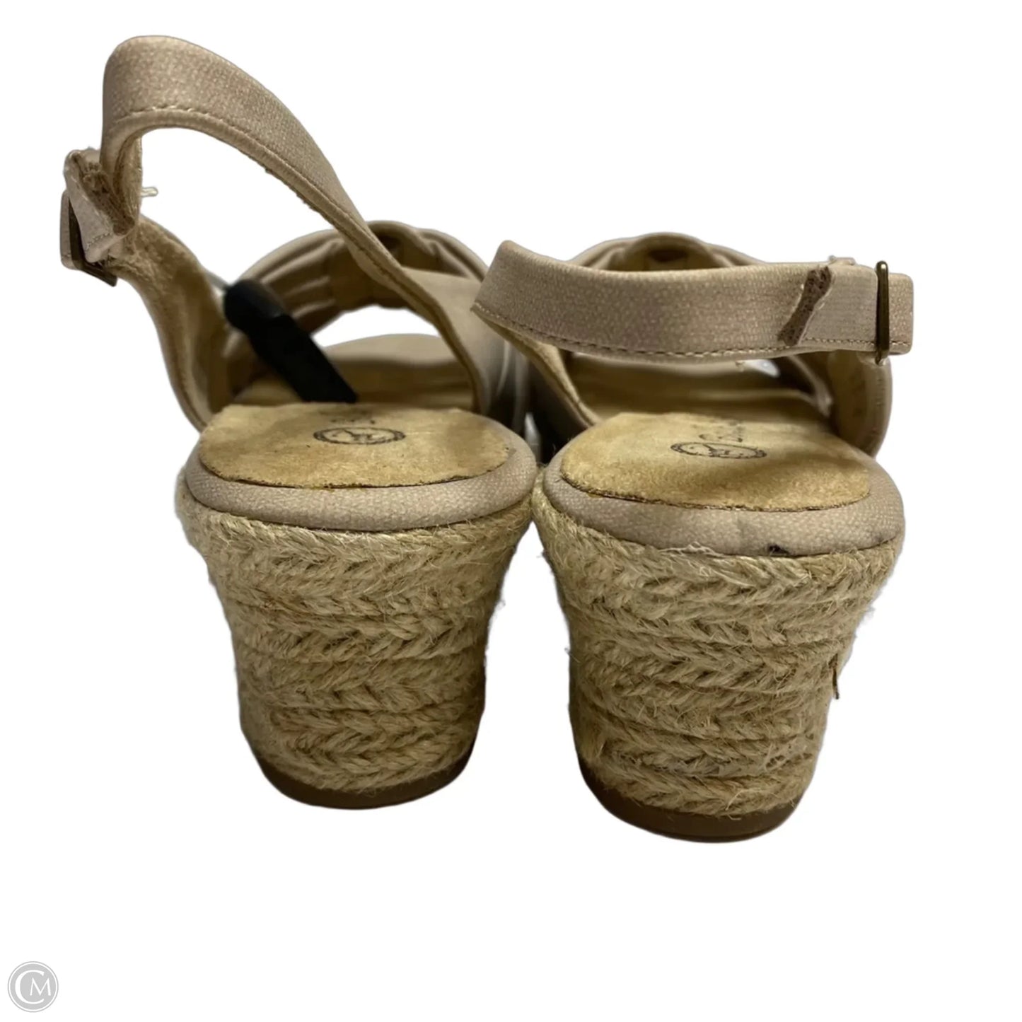 Sandals Heels Wedge By Bella Vita In Tan, Size: 8.5