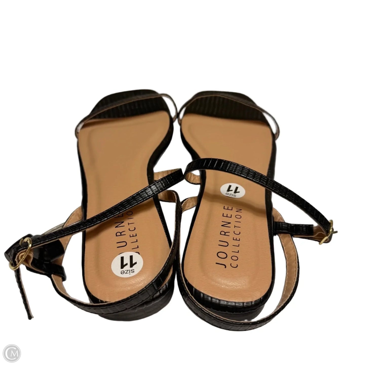 Shoes Flats By Journee In Black, Size: 11