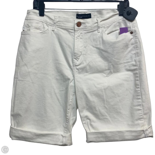Shorts By Lee In White Denim, Size: 12
