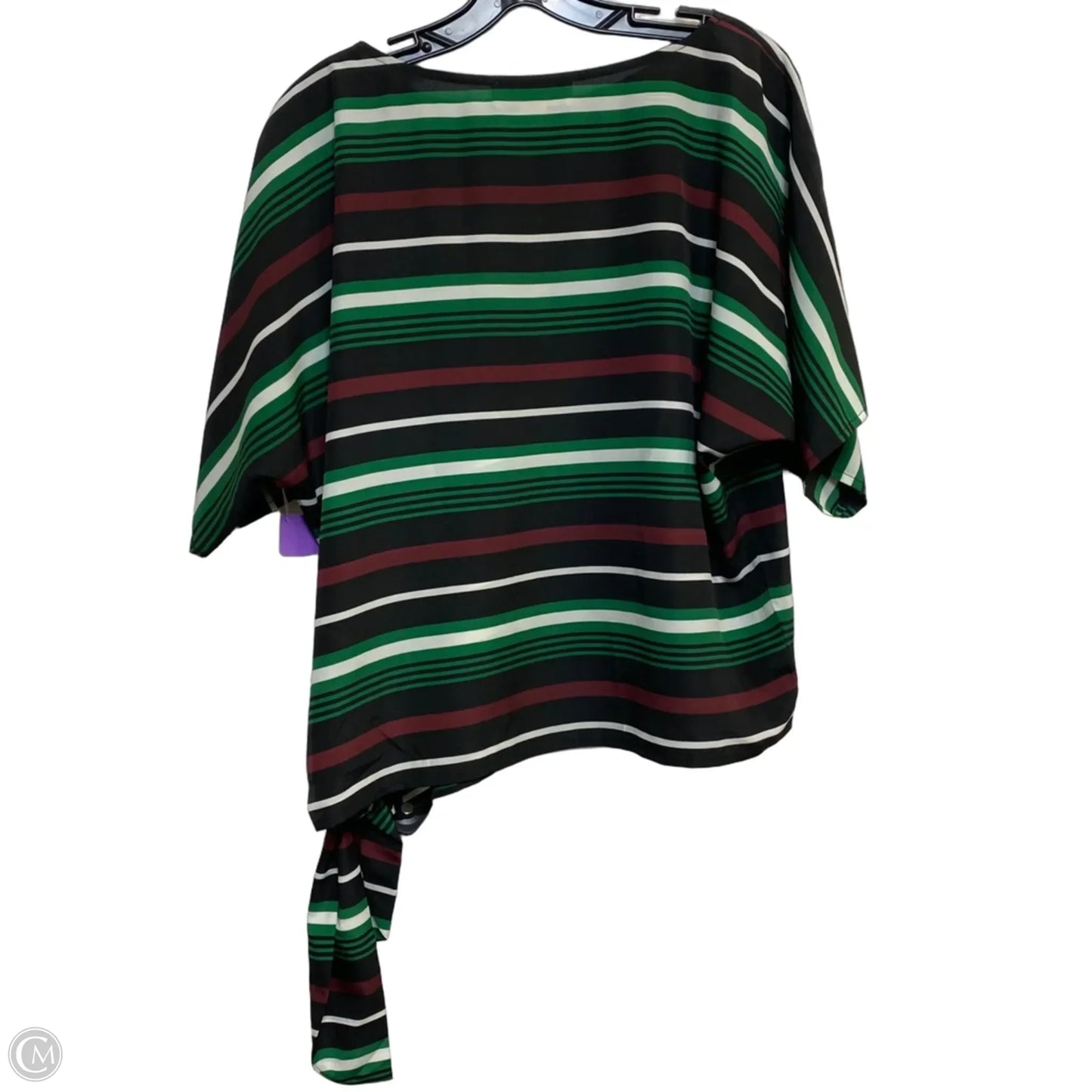Top Short Sleeve By Michael By Michael Kors In Black & Green, Size: S