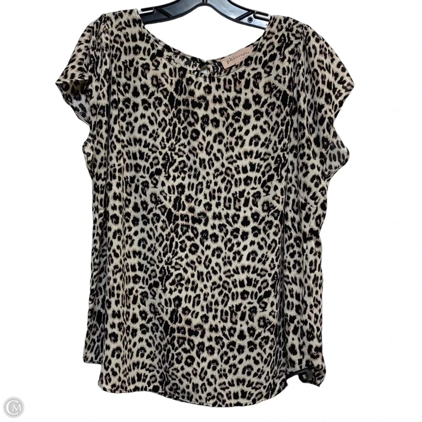 Top Sleeveless By Philosophy In Animal Print, Size: Xl