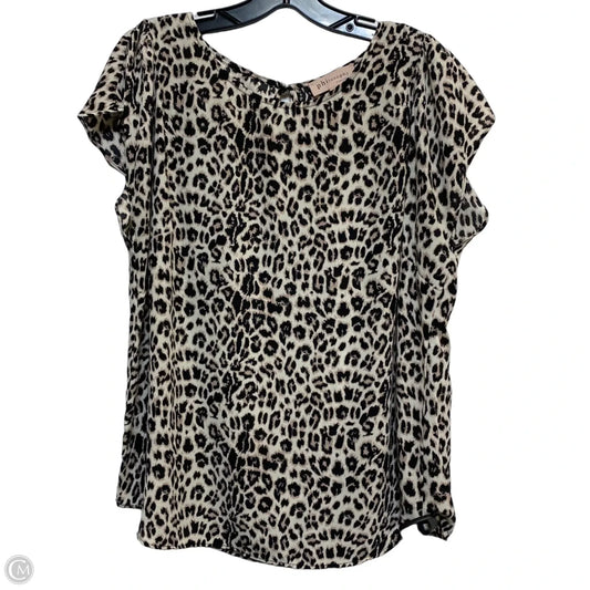 Top Sleeveless By Philosophy In Animal Print, Size: Xl