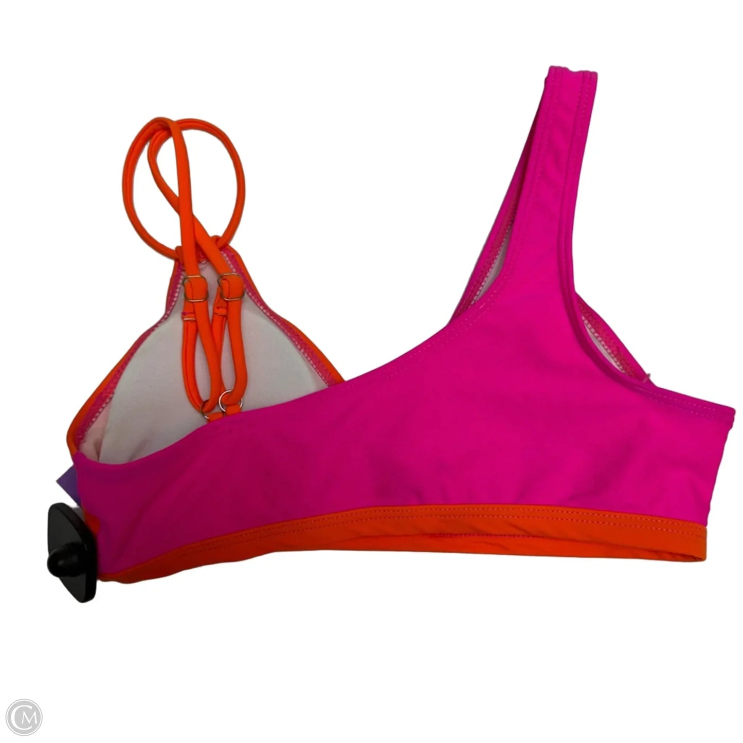 Swimsuit Top By Cmf In Orange & Pink, Size: S