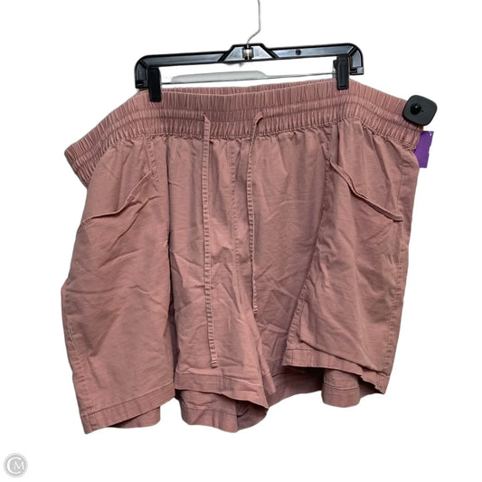 Shorts By Ava & Viv In Pink, Size: 4x