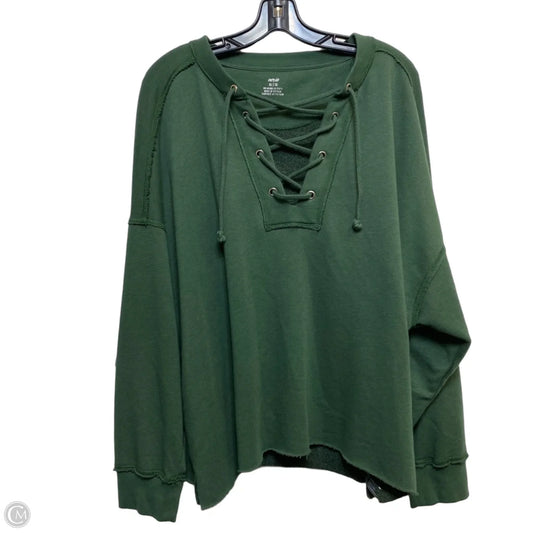 Sweatshirt Hoodie By Aerie In Green, Size: Xl