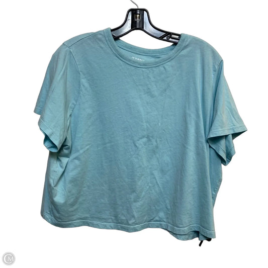 Top Short Sleeve Basic By Old Navy In Blue, Size: Xl