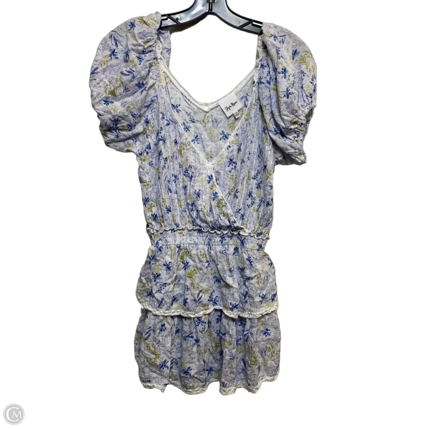 Top Short Sleeve By Sky to Moon In Blue, Size: S