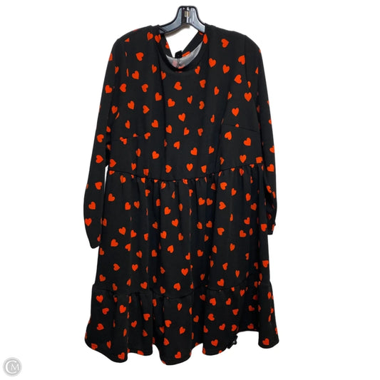 Dress Casual Short By Shein In Black & Red, Size: 5x