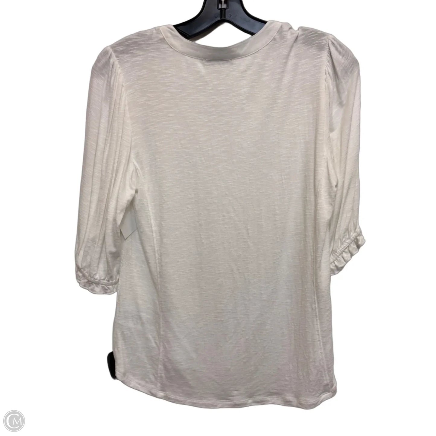 Top Short Sleeve By Democracy In Cream, Size: S