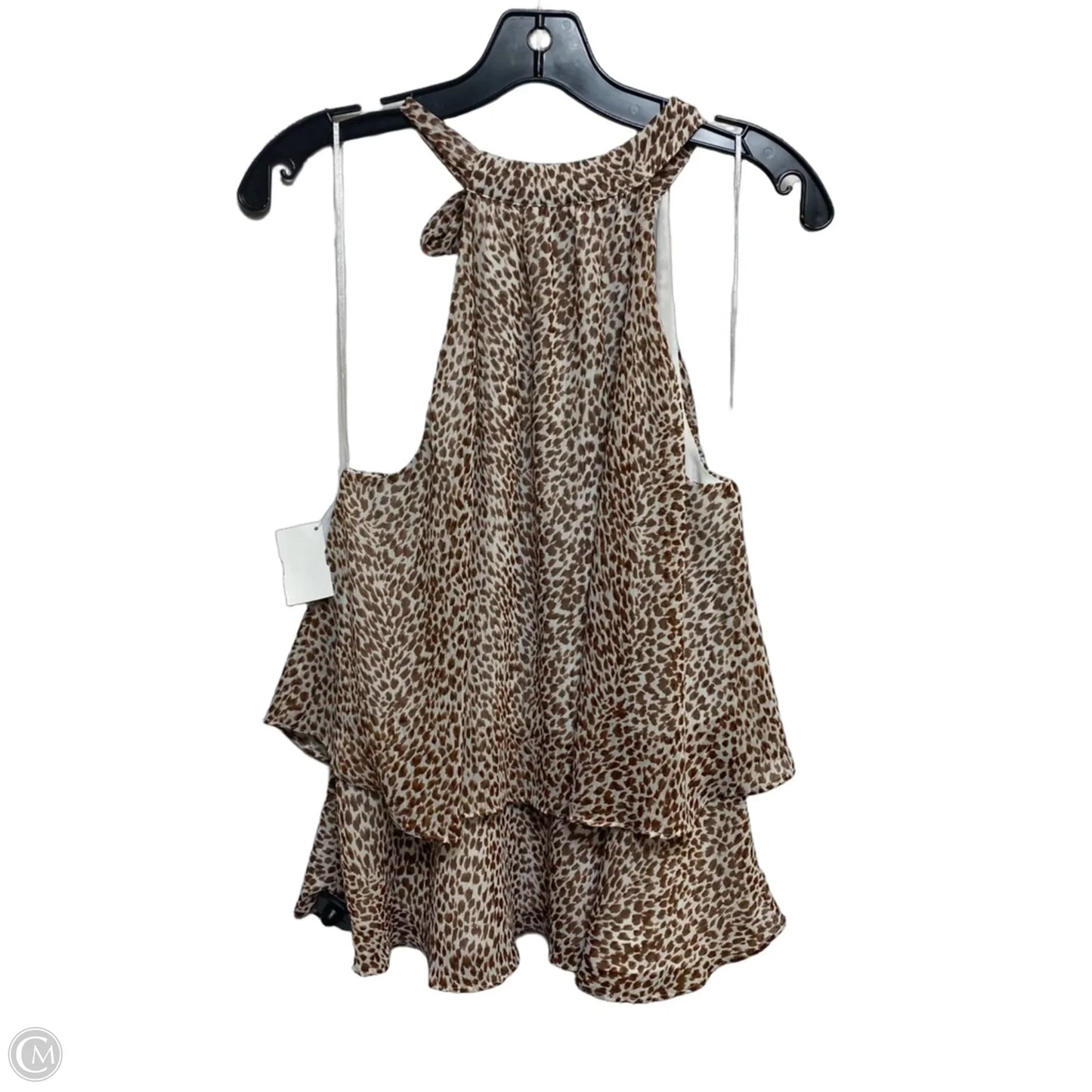Top Sleeveless By Express In Animal Print, Size: S