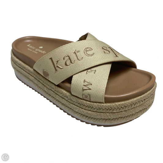 Sandals Designer By Kate Spade In Cream, Size: 7