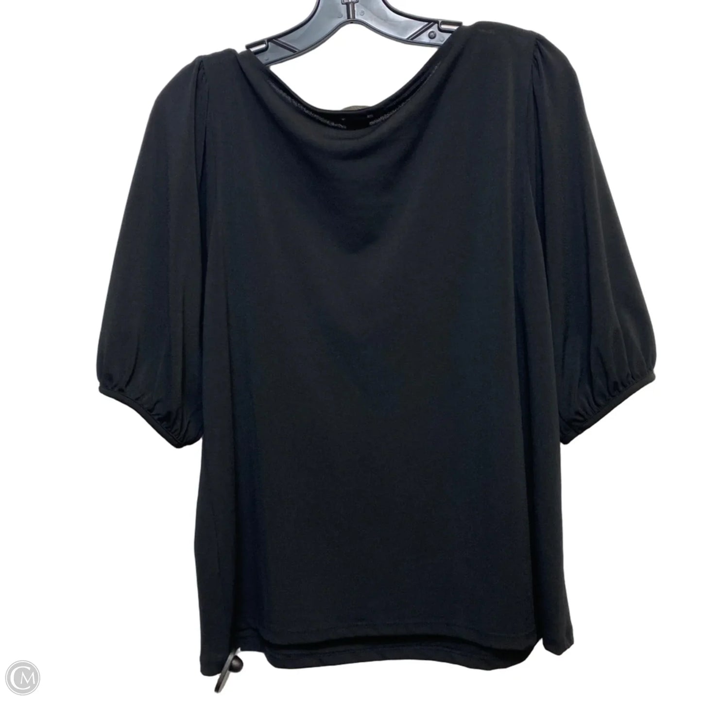 Top Short Sleeve By H&m In Black, Size: M