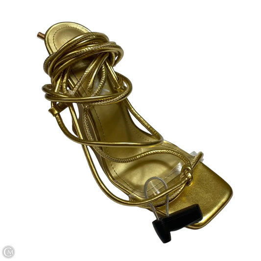 Sandals Heels Wedge By Cape Robbin In Gold, Size: 10