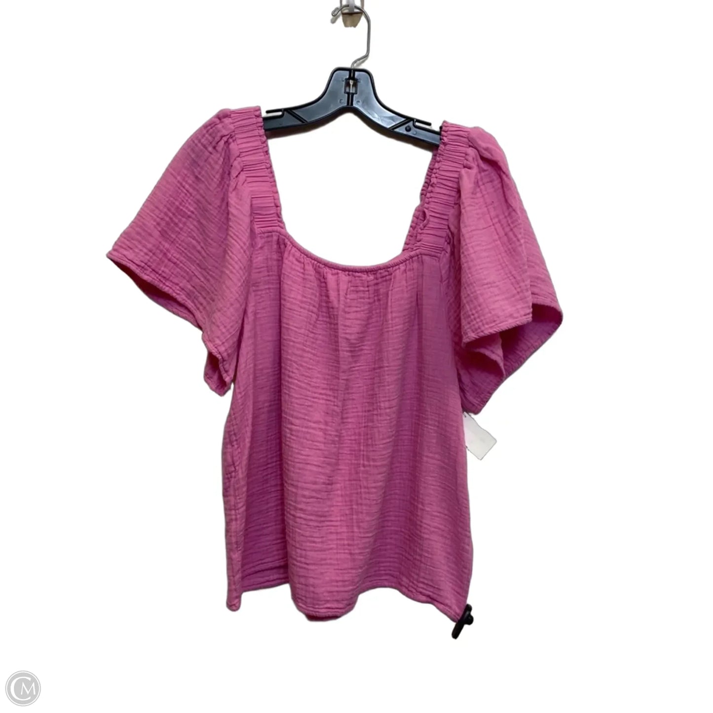 Top Short Sleeve By Gap In Pink, Size: L