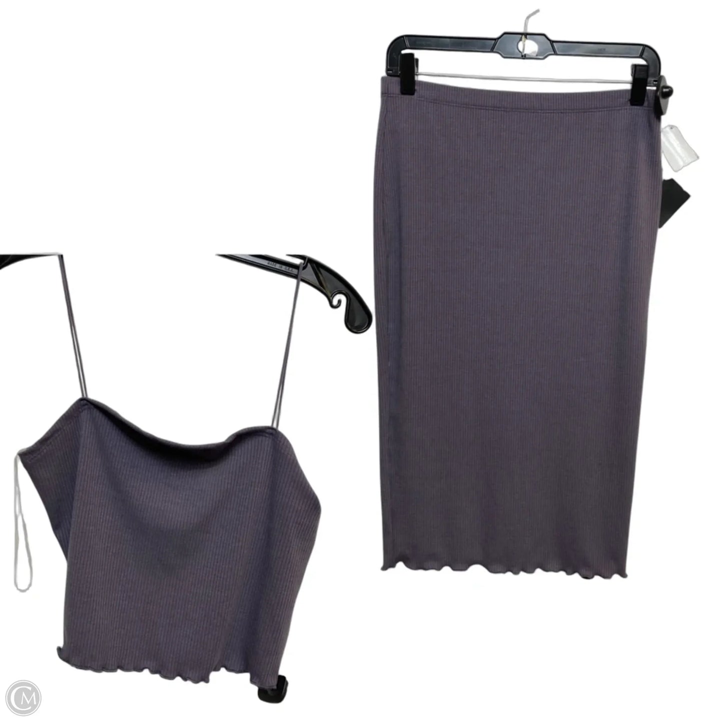 Skirt Set 2pc By Clothes Mentor In Purple, Size: Xl