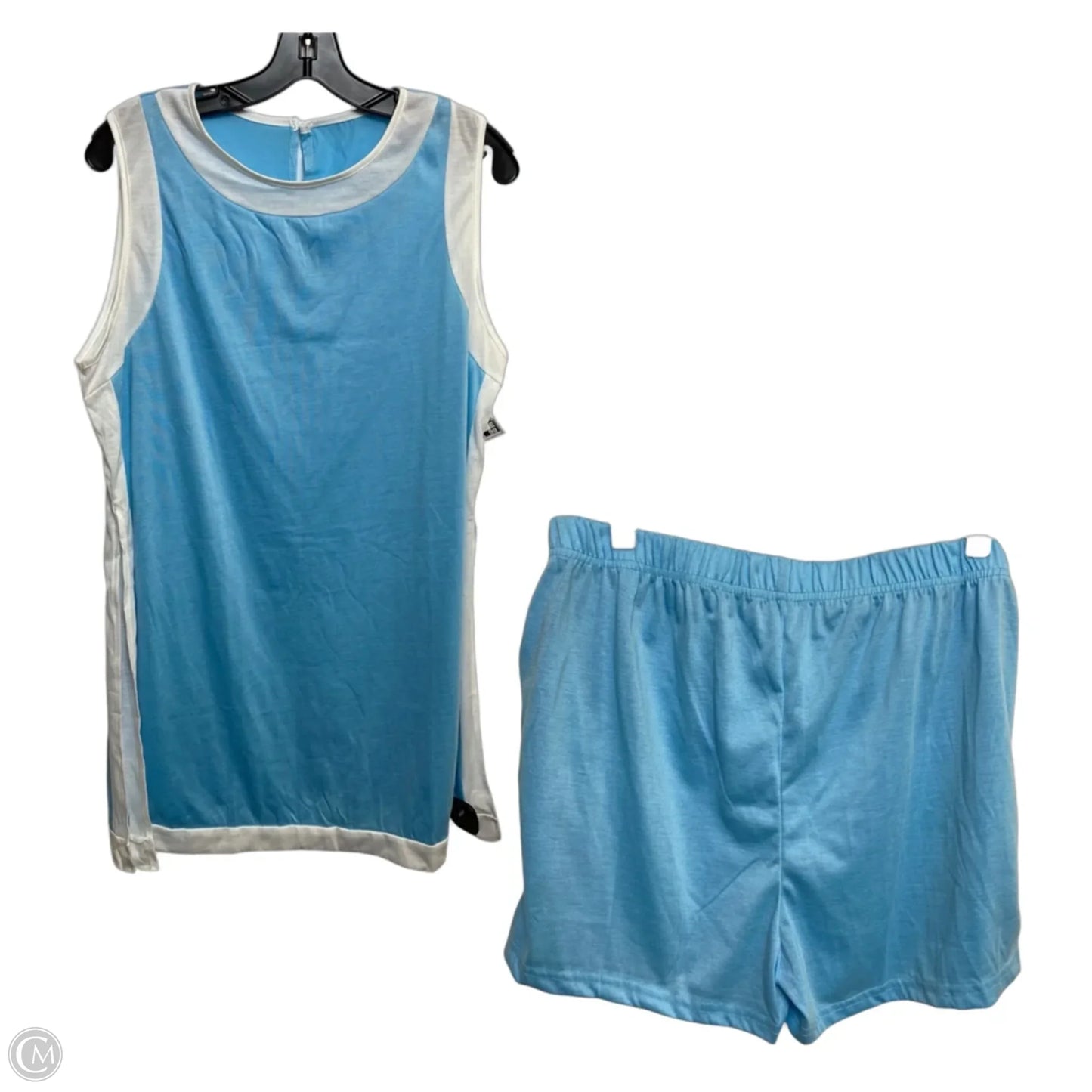 Shorts Set By Cmf In Blue & White, Size: 3x
