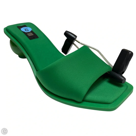Sandals Heels Kitten By Bar Iii In Green, Size: 6