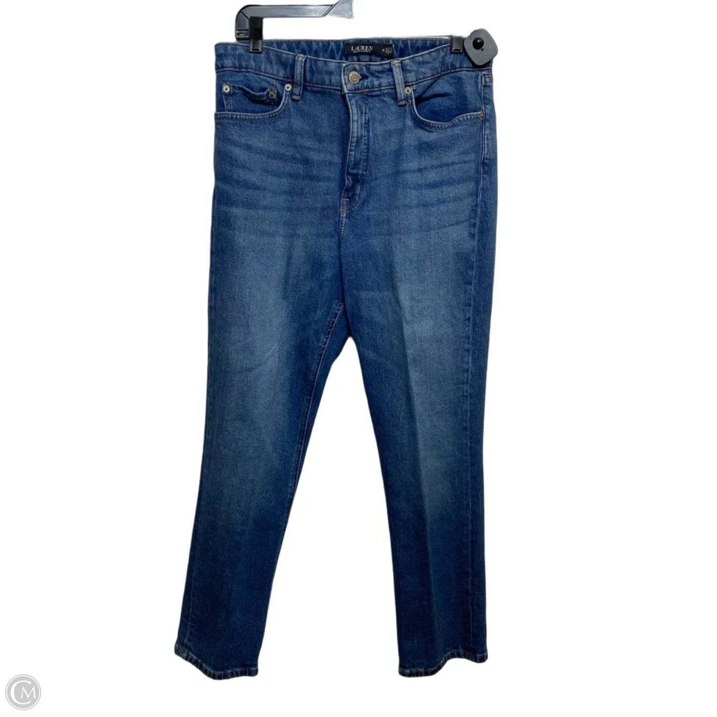 Jeans Skinny By Lauren By Ralph Lauren In Blue Denim, Size: 12