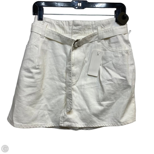 Shorts By Uniqlo In Cream Denim, Size: 4