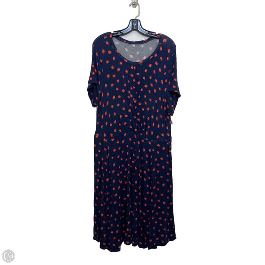 Dress Casual Short By Torrid In Blue & Red, Size: 2x