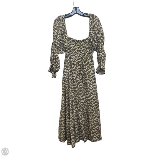 Dress Casual Maxi By Opt In Brown & Cream, Size: M