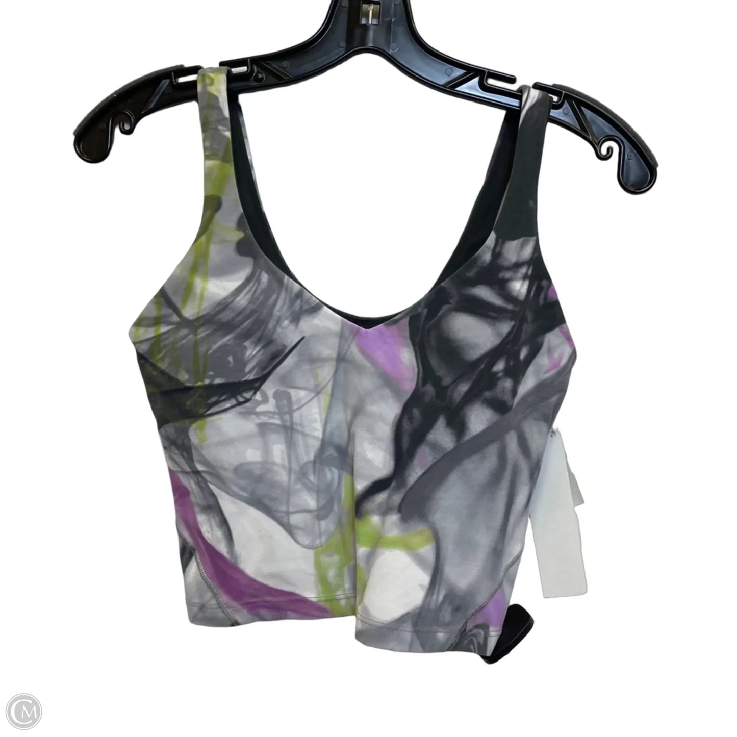 Athletic Tank Top By Lululemon In Grey & Purple, Size: S