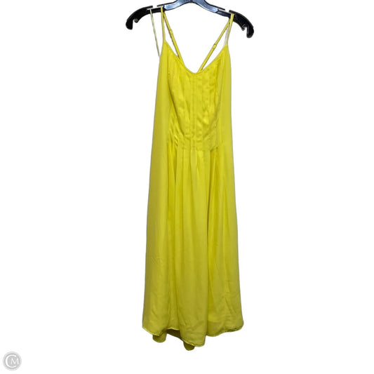Dress Casual Midi By Banana Republic In Yellow, Size: Xs