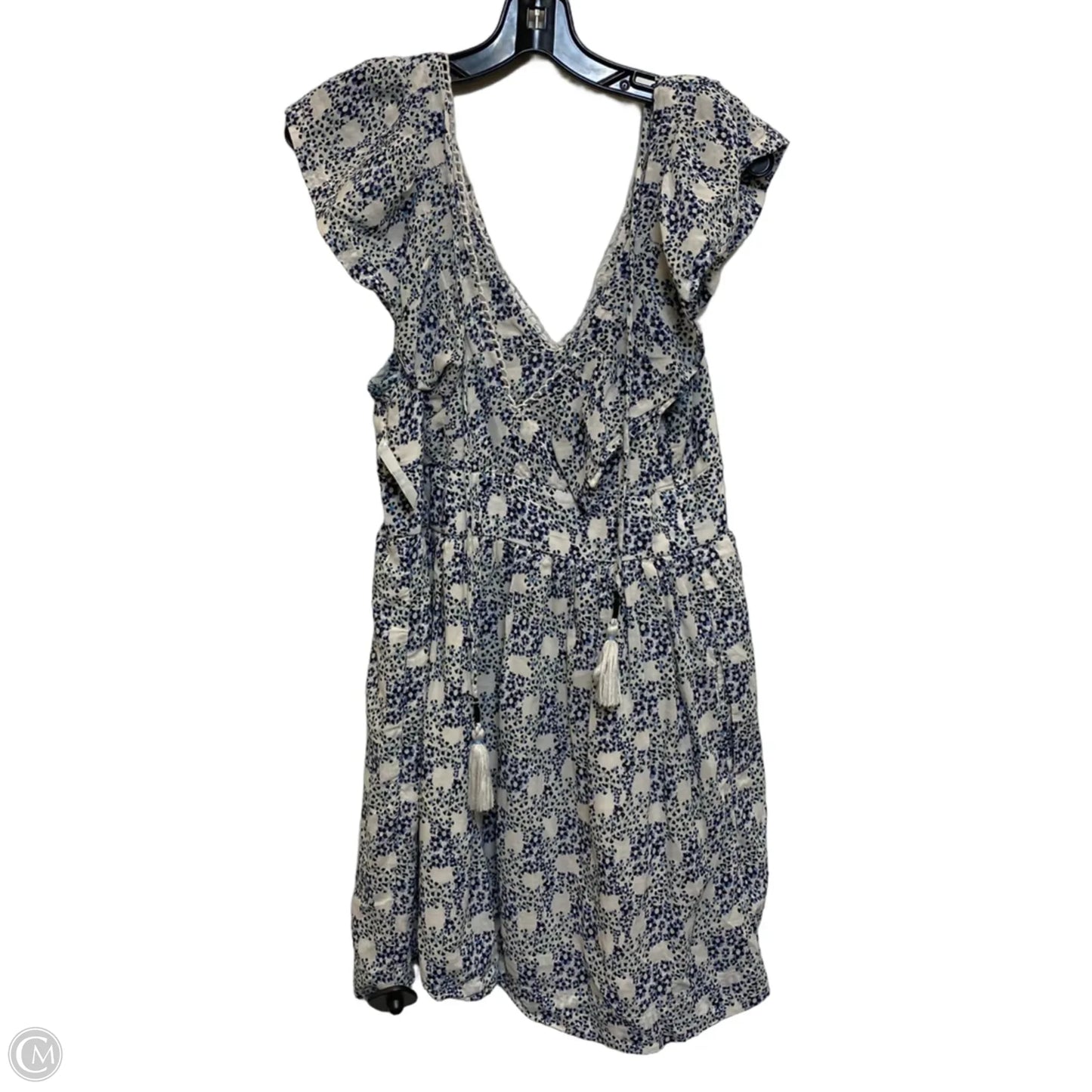 Dress Casual Short By Anthropologie In Blue & White, Size: S