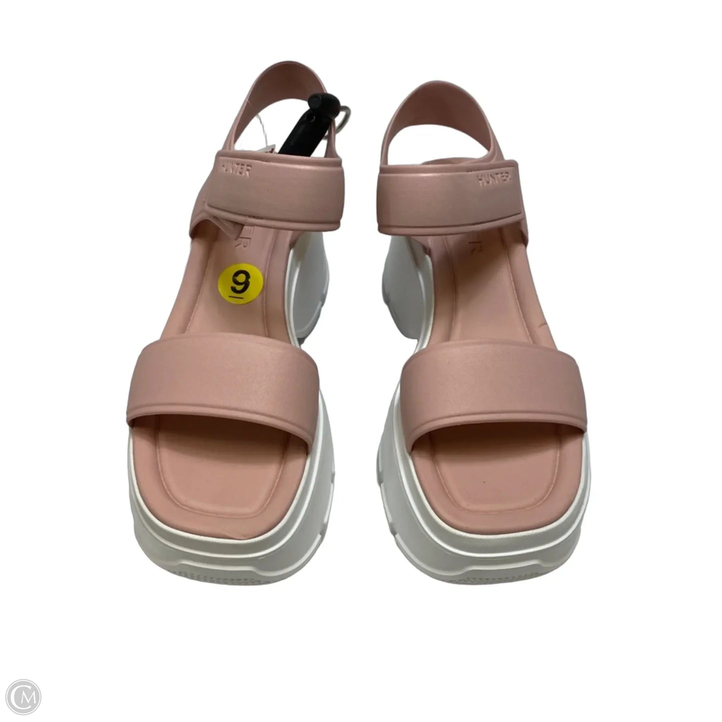 Sandals Designer By Hunter In Pink, Size: 9