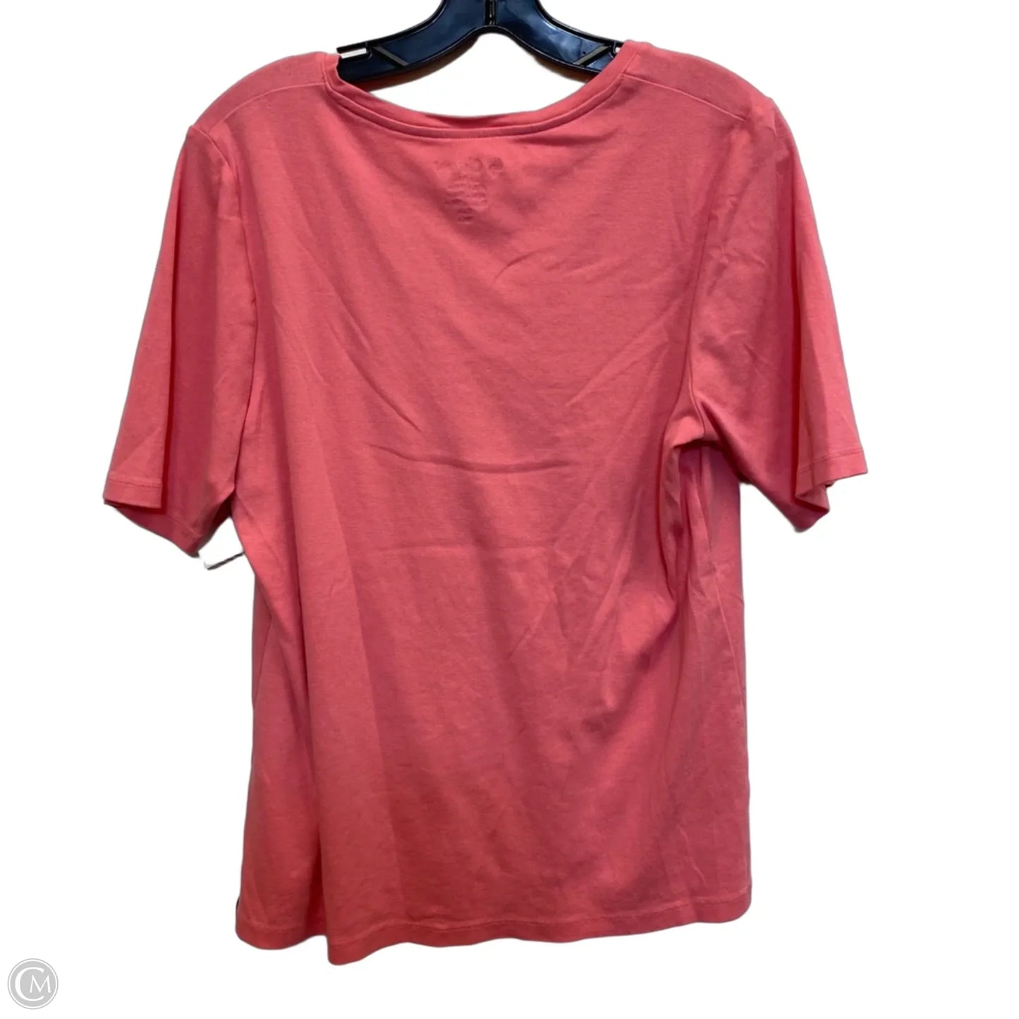 Top Short Sleeve Basic By Chicos In Pink, Size: Xl
