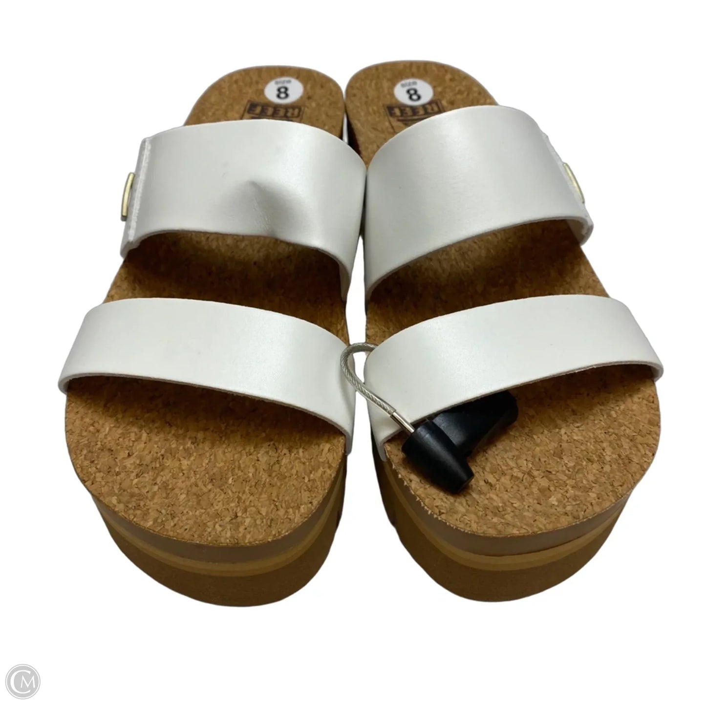 Sandals Heels Platform By Reef In White, Size: 8