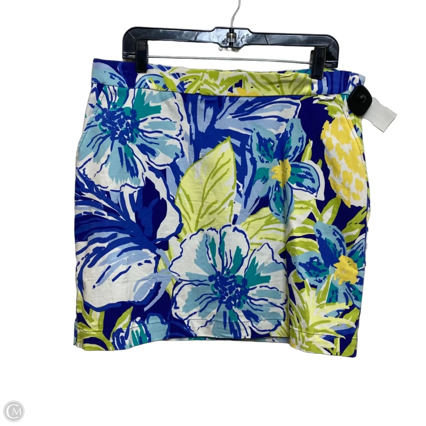Skort By Rafaella In Blue & Green, Size: Xl