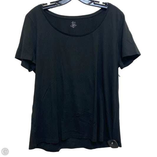Top Short Sleeve Basic By Loft In Black, Size: Xl