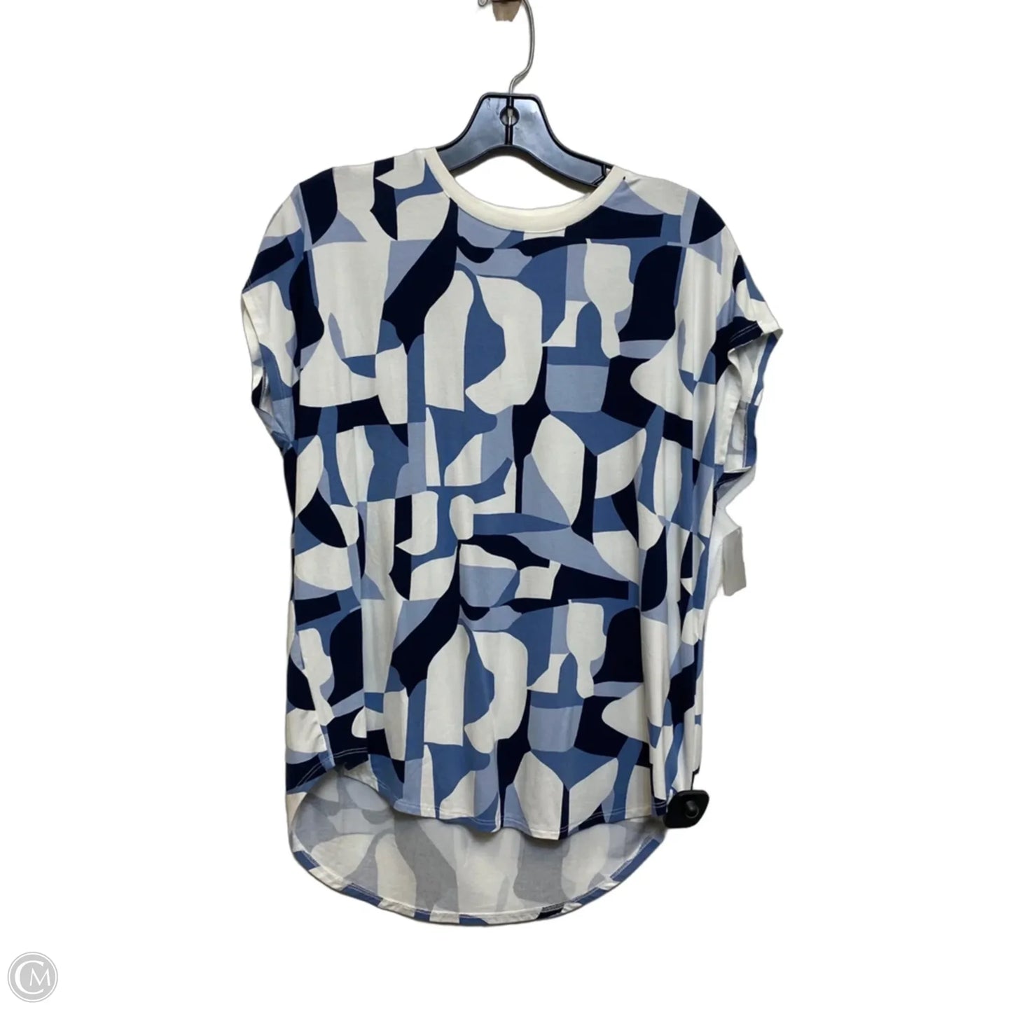 Top Sleeveless By Wynne Layers In Blue & White, Size: Xs