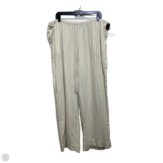 Pants Linen By A New Day In Cream, Size: Xl