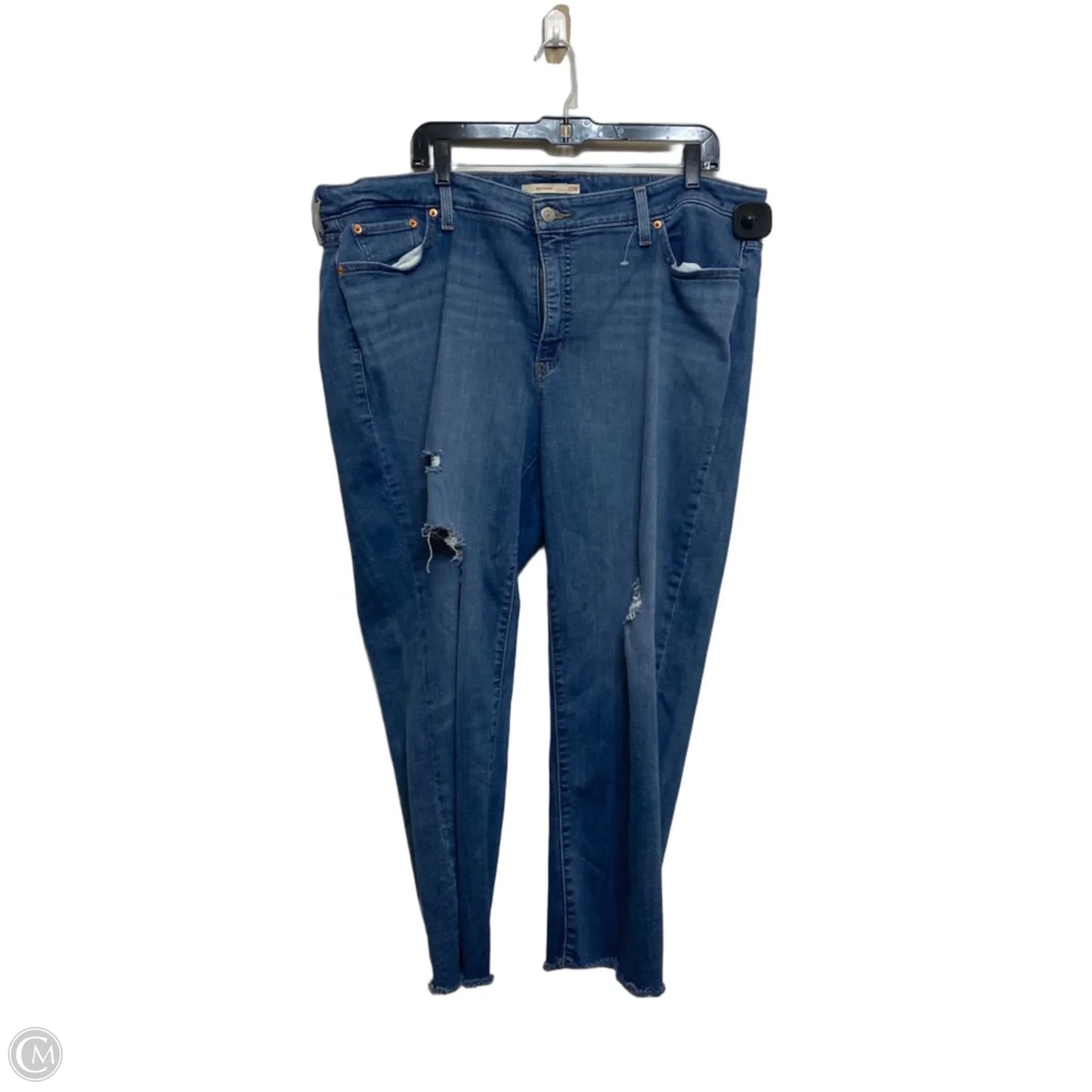 Jeans Boyfriend By Levis In Blue Denim, Size: 22