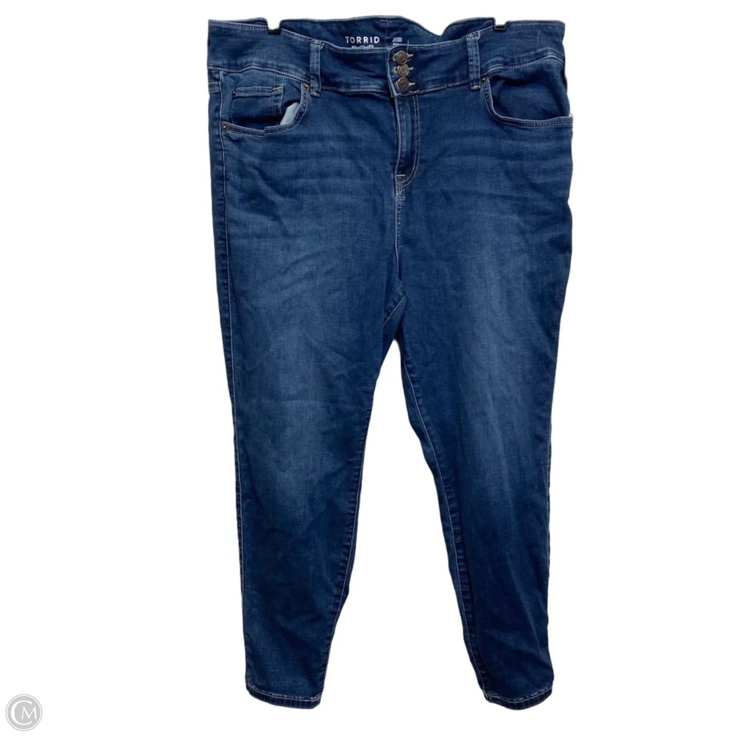 Jeans Jeggings By Torrid In Blue Denim, Size: 20