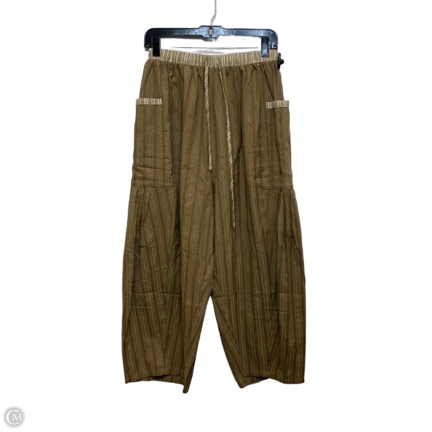 Pants Cropped By Oddi In Green, Size: S