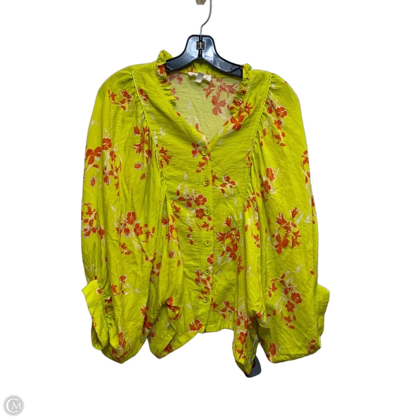 Top Short Sleeve By &merci In Green & Orange, Size: M