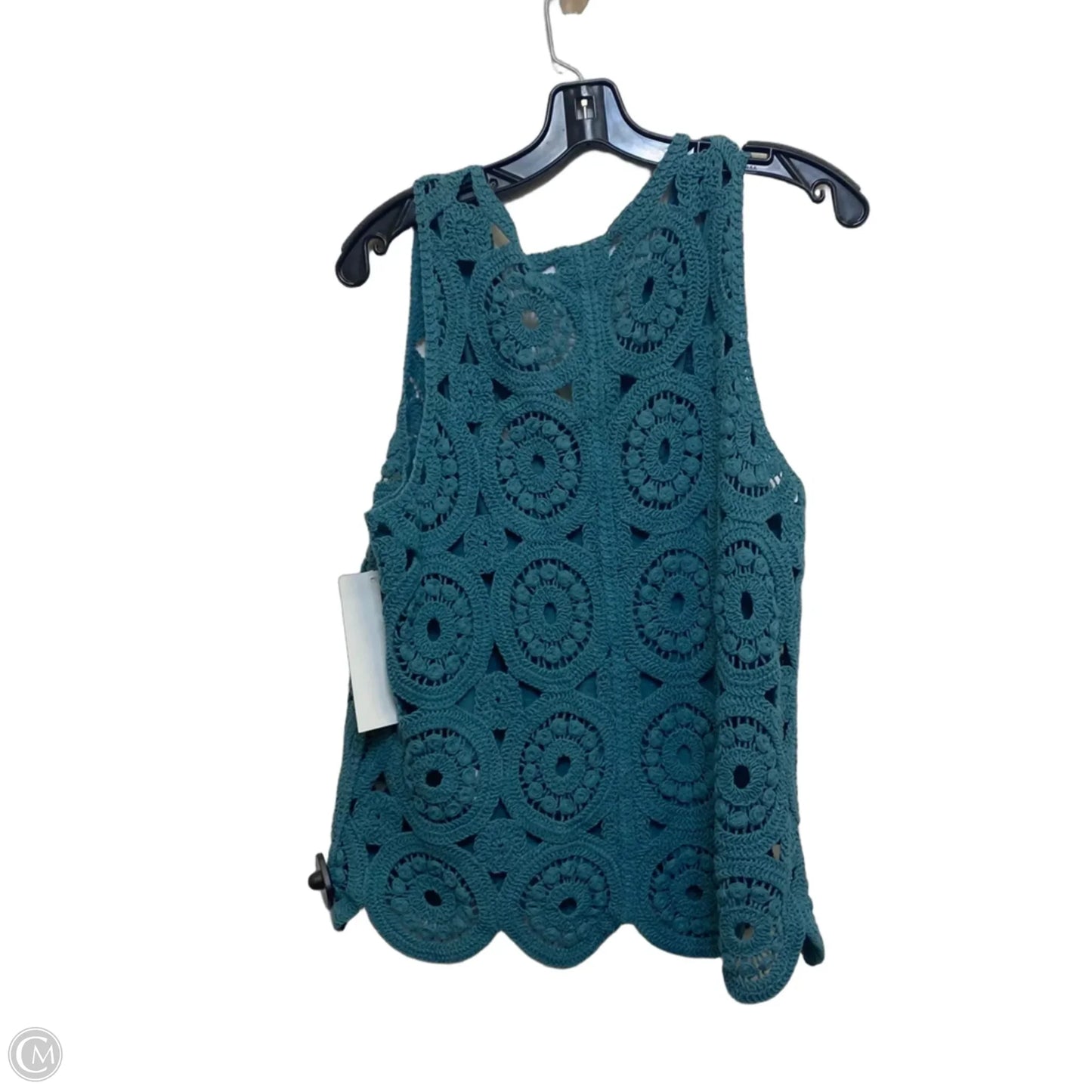 Top Sleeveless By Wonderly In Green, Size: Lp