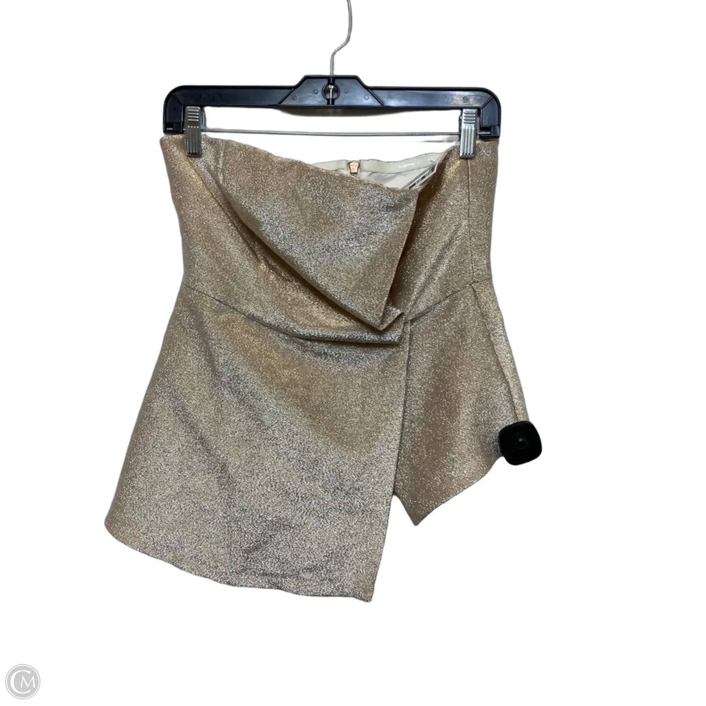 Top Sleeveless By Top Shop In Gold, Size: S