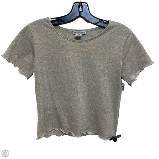 Top Short Sleeve Basic By Urban Outfitters In Beige, Size: M