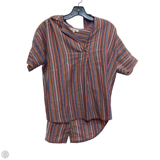 Top Short Sleeve By Madewell In Multi-colored, Size: Xs