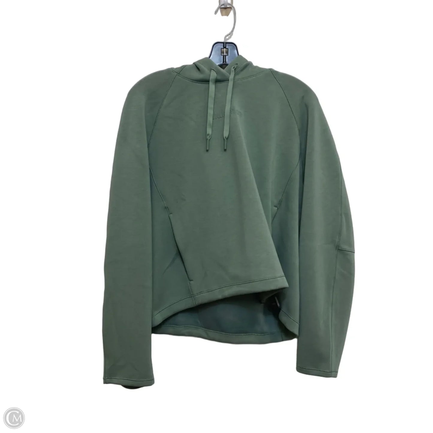 Athletic Sweatshirt Hoodie Designer By Lululemon In Green, Size: M
