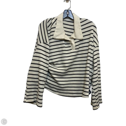 Top Long Sleeve By Cmf In Cream, Size: L