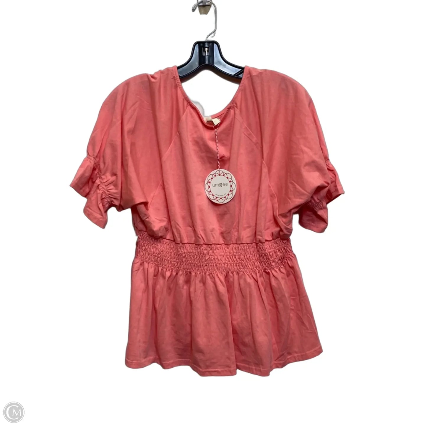 Top Short Sleeve By Umgee In Pink, Size: L