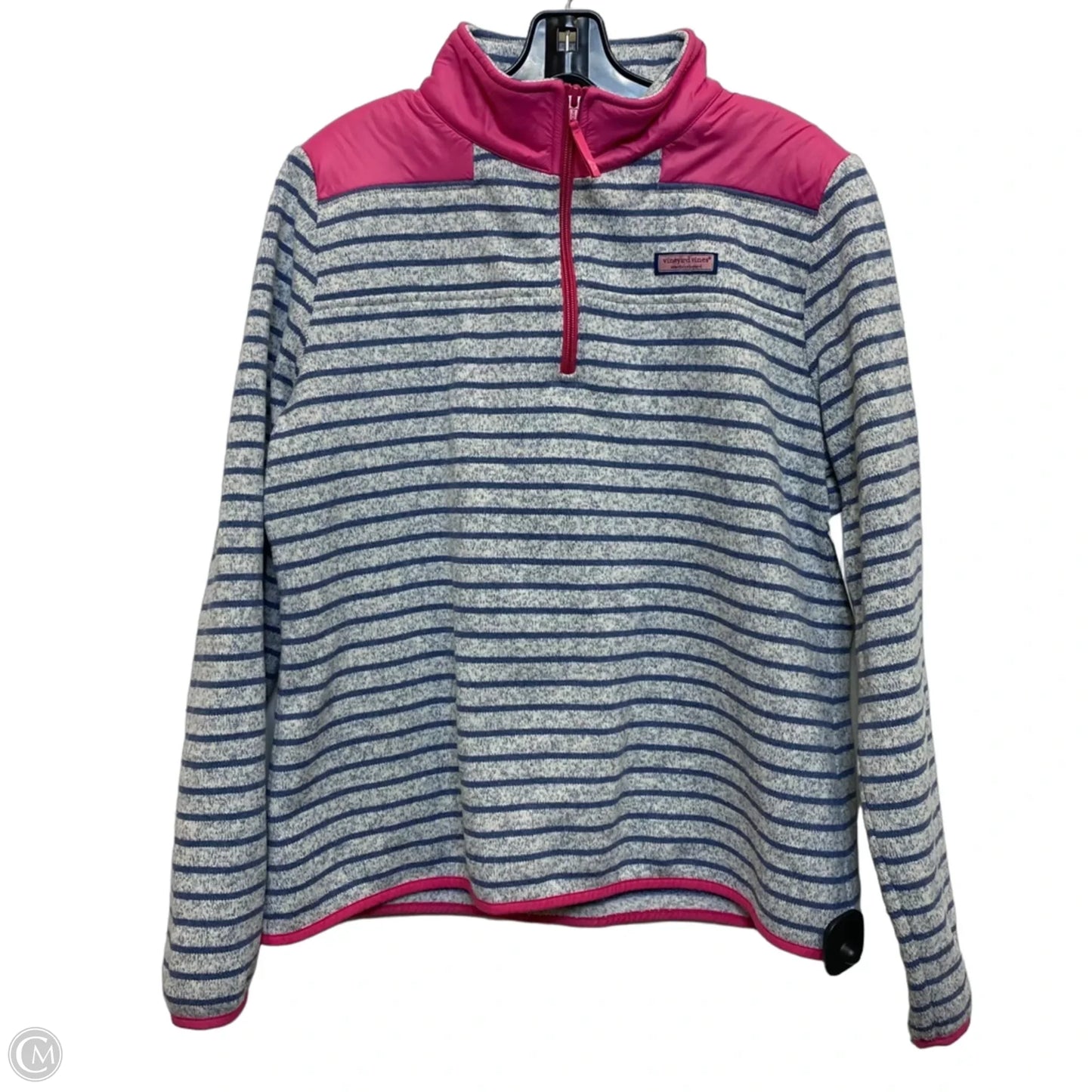 Sweatshirt Designer By Vineyard Vines In Blue & Pink, Size: L